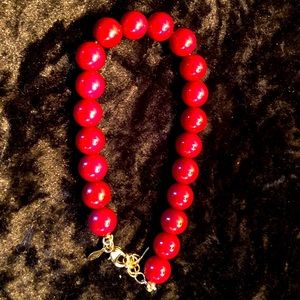 Red bead bracelet 🖤❤️